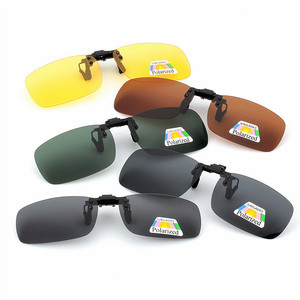 Gafas de sol polarizadas con Clip para Conductor de <span class=keywords><strong>coche</strong></span>, lentes de sol con protección UVB, Anti UVA, para conducción nocturna, venta al por mayor - Product Image 1