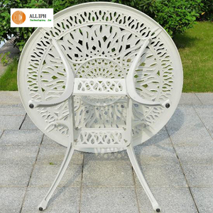 Pas cher prix En Plein Air Meubles En Fonte D'aluminium café table à manger - Product Image 6