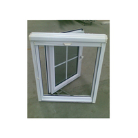 Ventana de Aluminio con Diseño de Rejillas de Hierro SIMPLE de Fábrica China