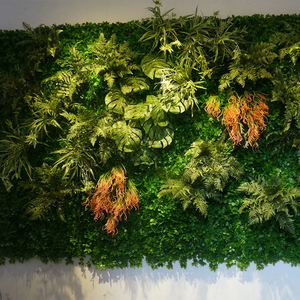 Kích Thước Tùy Chỉnh Chống Tia Cực Tím Vườn Khách Sạn Trang Trí Nội Thất <span class=keywords><strong>Magnolia</strong></span> Lá Nhân Tạo Màu Xanh Lá Cây Giả Flant Tường Thực Vật - Product Image 6