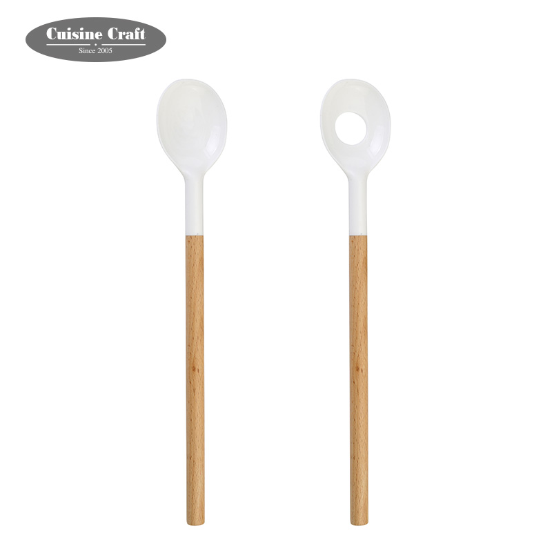 Лидер продаж, набор из 2 ложек для сервировки салатов, пластиковые кухонные инструменты