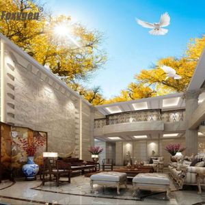 <span class=keywords><strong>Pop</strong></span> Trần Giả Hiệu Ứng 3d Căng Hộp Đèn Trần Pvc Thiết Kế Vải Trần - Product Image 6