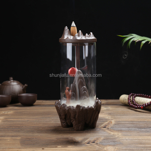 Dekorasi Rumah Grosir Tempat Dupa Kerucut Keramik Asap Backflow Pembakar Dupa - Product Image 5