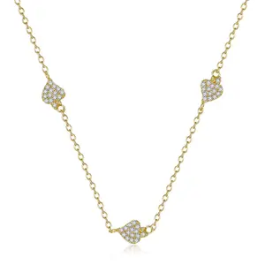 Loja Online china 18 k jóias de ouro melhor presente de aniversário para namorada stardust pêssego colar de pingente de colar