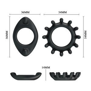 Penisring-Set Dehnbare Silikon-Cockringe für Männer Längere Härtere Stärkere Erektion - Product Image 4
