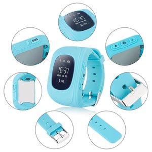2017 Android IOS Bluetooth perdida anti SOS Tracker niños smartwatch Q50 Q60 Q100 Q90 GPS reloj teléfono inteligente - Product Image 2