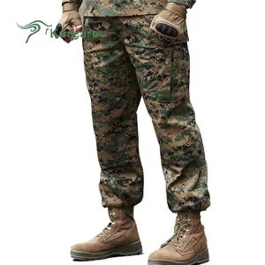 高品質のパブリックバージョン陸軍ファントレーニングジャングルデジタル迷彩戦術的なドレスパンツ