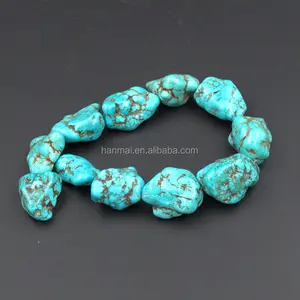 natural turquoise stone big chips 20mm