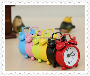 Réveil de bureau rond à cadran miniature en métal, petit réveil à double cloche pour <span class=keywords><strong>enfants</strong></span> - Product Image 1