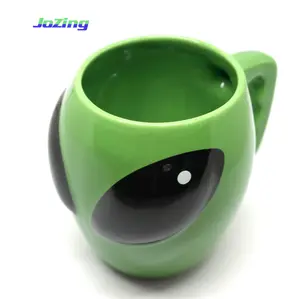 Taza de Alien verde de diseño, fabricante chino, novedad