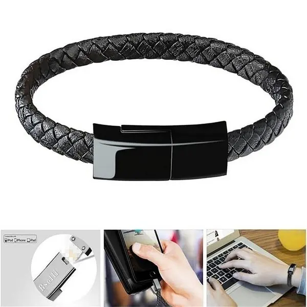 Mailin 100% perfect quality CE ROHS 2 promotional gift bracelet charger leather for iPhone for Android for type c
