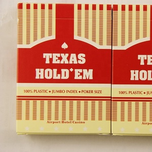 WJPC-de plástico transparente de oro Poker jugando a las cartas de impresión personalizada Jumbo tarjetas <span class=keywords><strong>Deck</strong></span> cubierta - Product Image 3