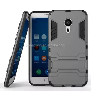 Armor Kasus Telepon untuk Meizu Meizu Meizu M3 MX5 MX6 Pro 6 M5S mini U10/U20 Berdiri Pemegang Kasus