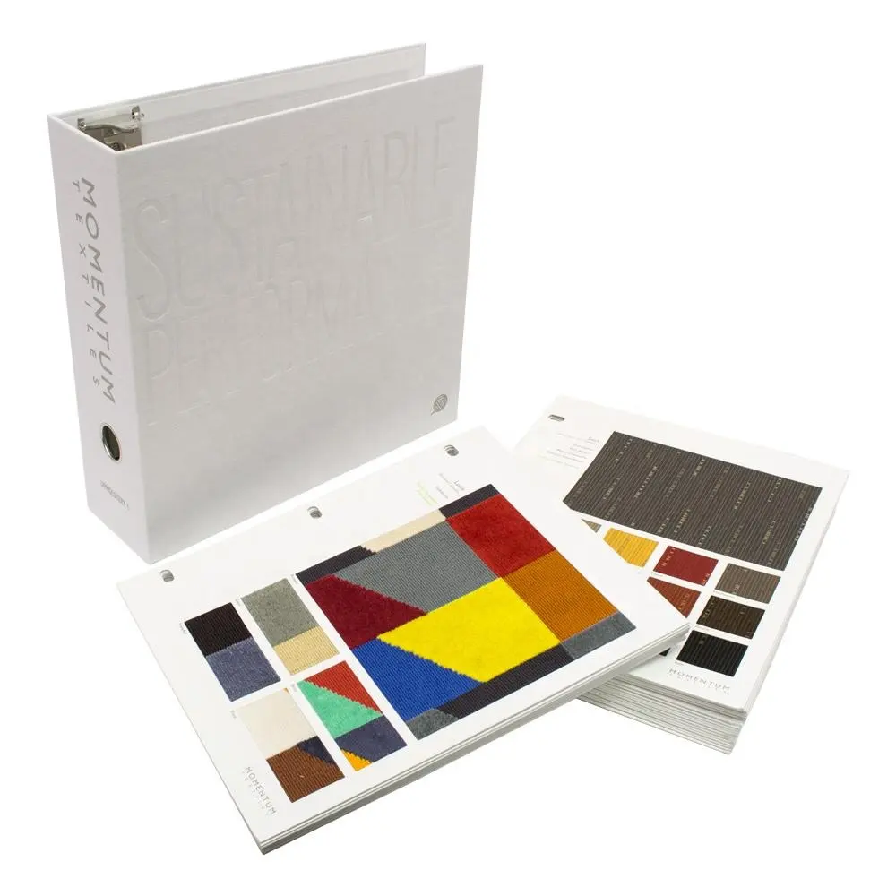 Swatch muestra Binder de madera/muestra de la tela Binder muestra libro fabricante