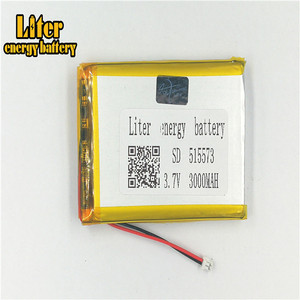 Plug 1.5-2 P 3.7 V 515573 3000 mah lipo battery Rechargeable solar li ion polymer lithium battery with PCM - Product Image 2