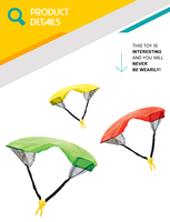 Jouet d'homme de mini parachute fait sur commande d'extérieur 24pcs d'enfants avec le lanceur de catapulte