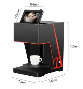 آلة طباعة رغوة القهوة لعام 2024/ آلة طباعة القهوة لفن التقاط الصور الذاتية ثلاثية الأبعاد باللبن