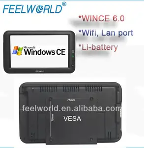 chegada 7 polegada tudo em um computadores com Win CE 6.0 toque wi fi porta lan para impressora e leitor de código de barras