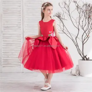 Яркое элегантное платье принцессы с цветами для девочек в стиле причастия для маленьких девочек платья с цветами для девочек f020