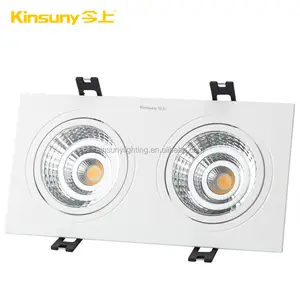 双头方形 2*7 w COB led 筒灯