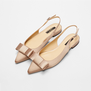 Chaussures de mariage à bout pointu pour femmes, sandales plates, nouveau design, tendance, <span class=keywords><strong>2017</strong></span> - Product Image 1