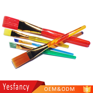 Hecho en china pelo de nylon pintura al óleo pincel de acuarela arte libre suministro de muestras cepillo de nylon duro - Product Image 1