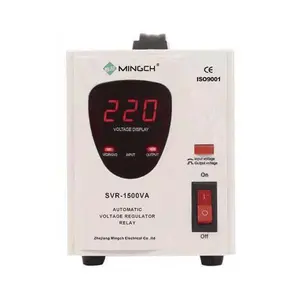 Mingch estabilizador de tensão automático, regulador de voltagem personalizado monofásico 220v svr 3 kva 1.5kva 500 w 500va