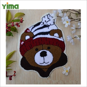 Miếng vá sang trọng cho trẻ em quần áo thời trang gấu khăn ĐÍNH THÊU Chenille đính Fluff các bản vá lỗi - Product Image 4