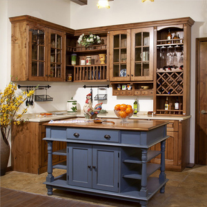 Mobili da <span class=keywords><strong>Cucina</strong></span> in Stile Industriale Classico <span class=keywords><strong>Vintage</strong></span> in Legno Riciclato Massiccio Europeo - Product Image 1