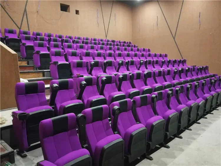 Movie Cinema Seats Theater Folding Chairs With Cup Holder Cheap Price