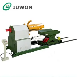 IUWON Automatic Hydraulic Steel Coil Uncoiler/Decoiler With Coil Car/Cart