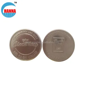 Game stainless steel tokens material and brass material token for arcade game machines