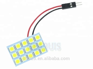 Siêu sáng dome bảng điều chỉnh ánh sáng <span class=keywords><strong>15</strong></span> <span class=keywords><strong>SMD</strong></span> 5050 <span class=keywords><strong>LED</strong></span> 15smd xe nội thất đèn Đèn bóng đèn <span class=keywords><strong>T10</strong></span> Festoon BA9s Adapters trắng DC 12V - Product Image 4