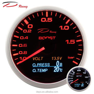 Đồng Hồ Đo Tăng Áp 60Mm 4in1, Đồng Hồ Đo Tăng Áp Dầu Áp Suất Dầu Cộng Với OLED DC 12 Volt Với Cốc Gắn Cho Xe Ô Tô - Product Image 1
