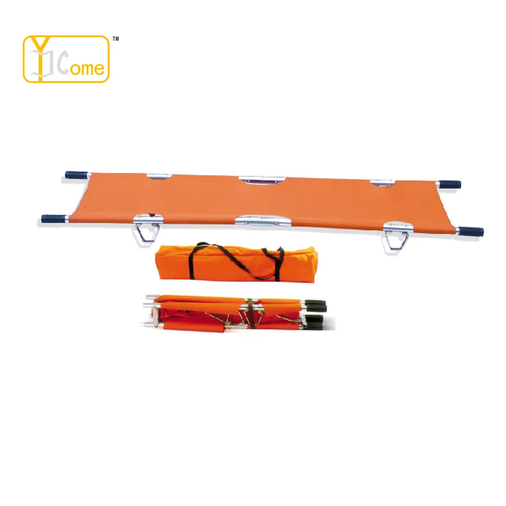 High Quality Aluminum Lightweight Two Foldable Stretcher With Great Low Price