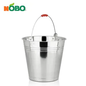 Vaso de plantio de aço inoxidável de grande capacidade, para casa, jardim, durável, feito sob encomenda, balde de gelo