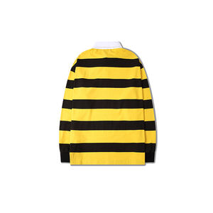 Magliette Polo in Jersey a <span class=keywords><strong>righe</strong></span> gialle nere <span class=keywords><strong>rosse</strong></span> stile scuola Vintage - Product Image 4