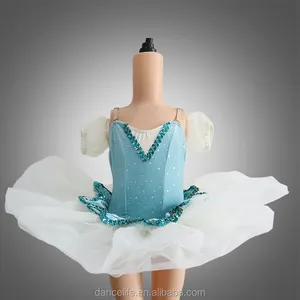 Sequin Tap Cute Jazz Stage Costume Blue contemporary Dance Costume For Girl Sexy Tutu Dress Jazz Dance Dress