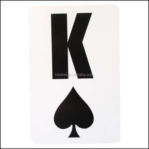 Op maat ontworpen bedrukte jumbo index speelkaarten voor slechtzienden, CMYK-kleuren, offsetdruk, glanzende vernis - Product Image 6