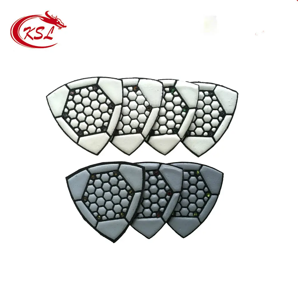 6 Holes Diamond Triangle Dry Polishing Grinding Pads By Hand Tools