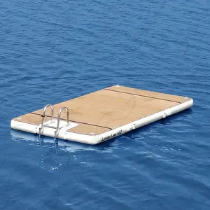 Waterpulse — station d'accueil flottant modulaire pour lac de loisir, tapis d'eau, avec échelle, 322