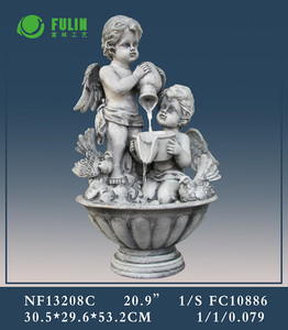Fontaine solaire d'extérieur en résine en forme d'ange avec <span class=keywords><strong>design</strong></span> étanche fait main, style Art Déco - Product Image 5