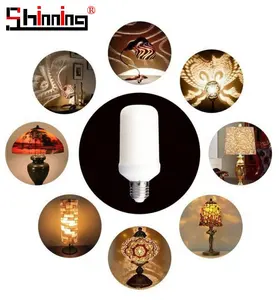 Lampu Simulasi Api Efek Api Led Liburan Lampu Lilin Berkedip Alam E26 E27 B22 SMD2835 Lampu Bohlam Api