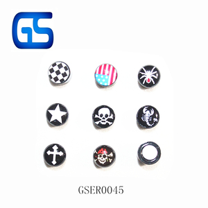 Pendientes de acero inoxidable con <span class=keywords><strong>imán</strong></span> epoxi transparente, sin perforación, clip magnético <span class=keywords><strong>para</strong></span> oreja, pendiente <span class=keywords><strong>para</strong></span> <span class=keywords><strong>hombre</strong></span> - Product Image 4