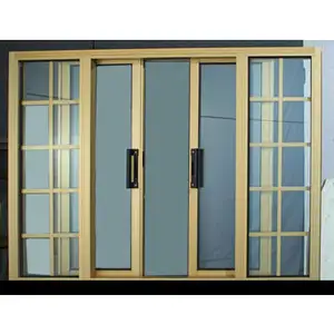 House And Office Tempered Double Glass Aluminium Sliding Window