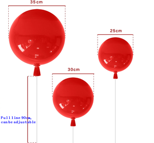 Lampadario a Soffitto in Acrilico a Forma di Palloncini Colorati per Cameretta Bambini, Lampada Decorativa a Soffitto per Camera da Letto - Product Image 3