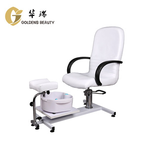Poltrona Pedicure Girevole Regolabile in Altezza con Sollevamento Idraulico per Spa, Salone di Bellezza, in Pelle PU, OEM/ODM - Product Image 1