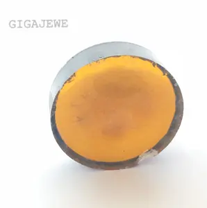 GIGAJEWE合成モアッサナイトラフシッククリスタルゴールデンカラーインゴットジェムストーン原料ダイヤモンドラフジュエリー作り用