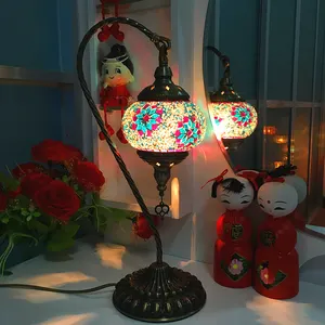 Istanbul Handicraft Mosaic Art Table Turkish Lamps