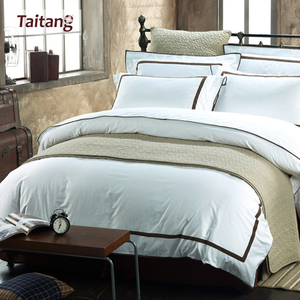 Chine fournisseur Offres Spéciales Tuyauterie impression <span class=keywords><strong>maison</strong></span> <span class=keywords><strong>linge</strong></span> de lit en coton - Product Image 4